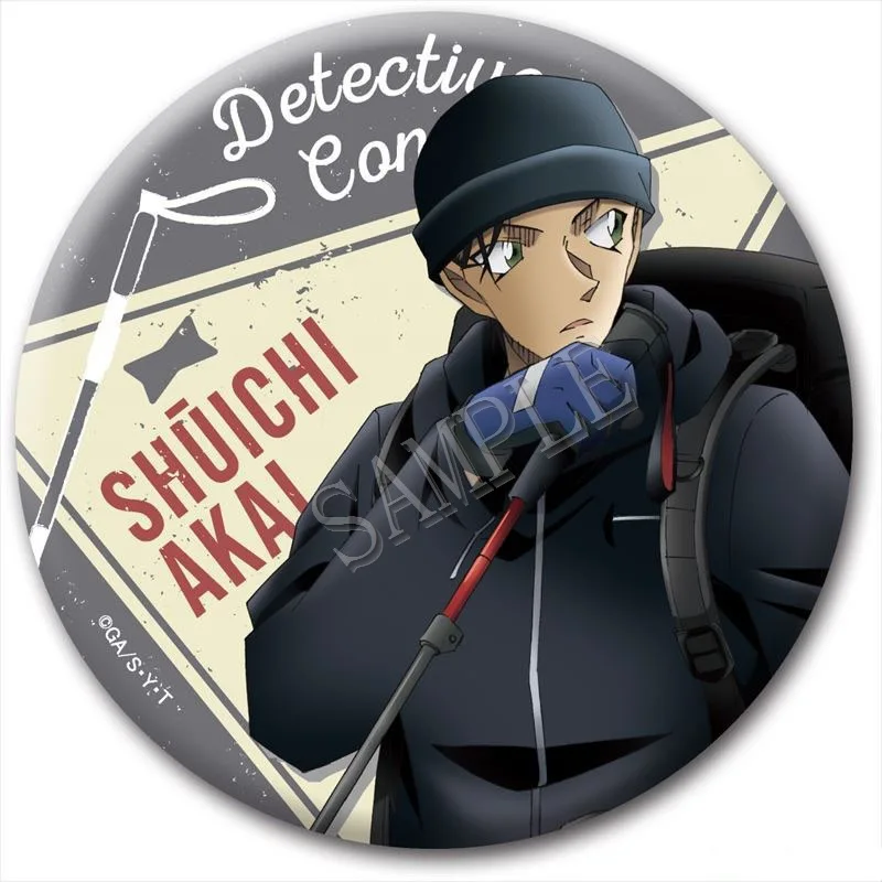 Pin Bros Koleksi Anime Detektif Conan Edogawa Conan Haibara Ai Akai Shuichi Amuro Tooru, Hadiah Seri Manga