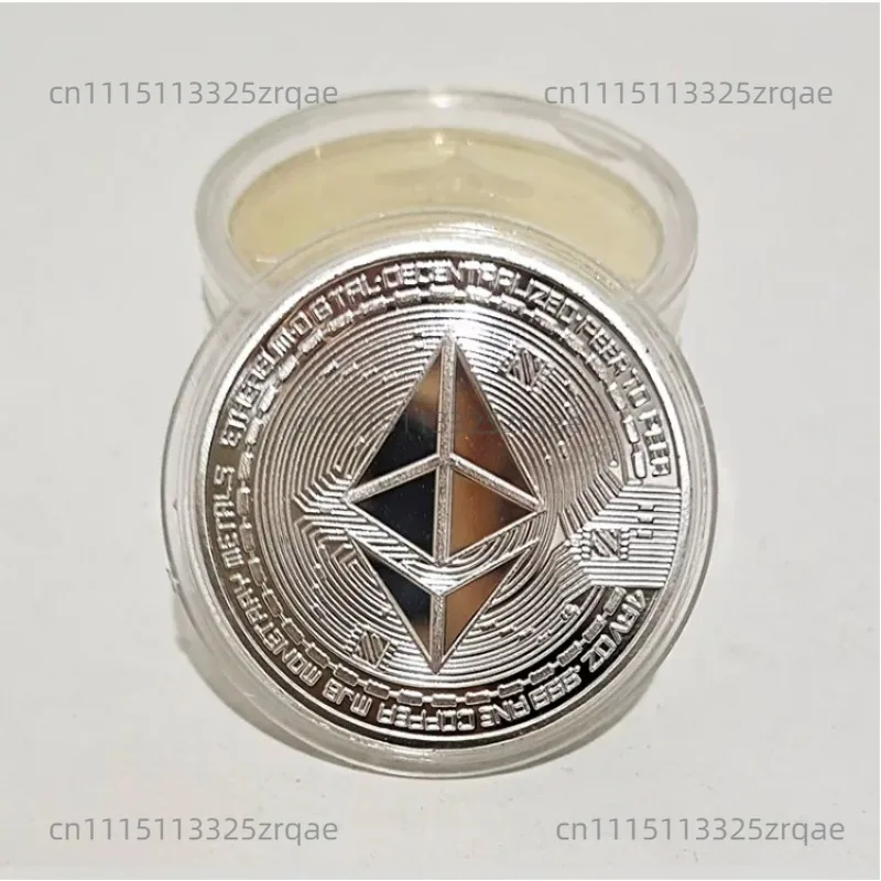 Creative Ethereum Coin Ethereum Art Collection Physical Commemorative Coin Collectibles
