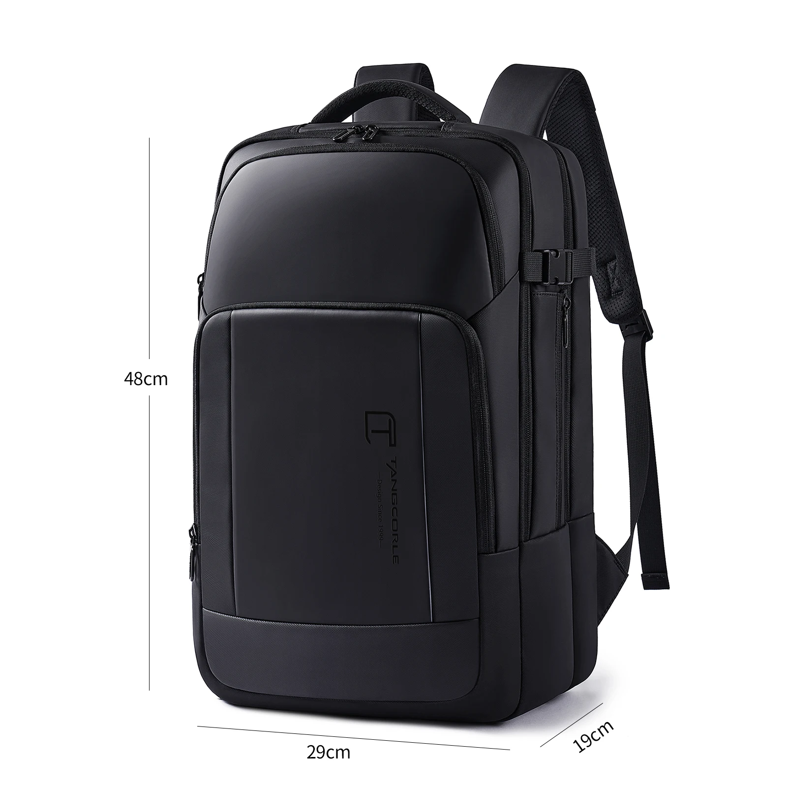 

TANGCOOL Expandable Laptop Backpack 15.6 Inch Waterproof Business Travel Backpack Anti Theft Work Bag with USB Charging Port Men