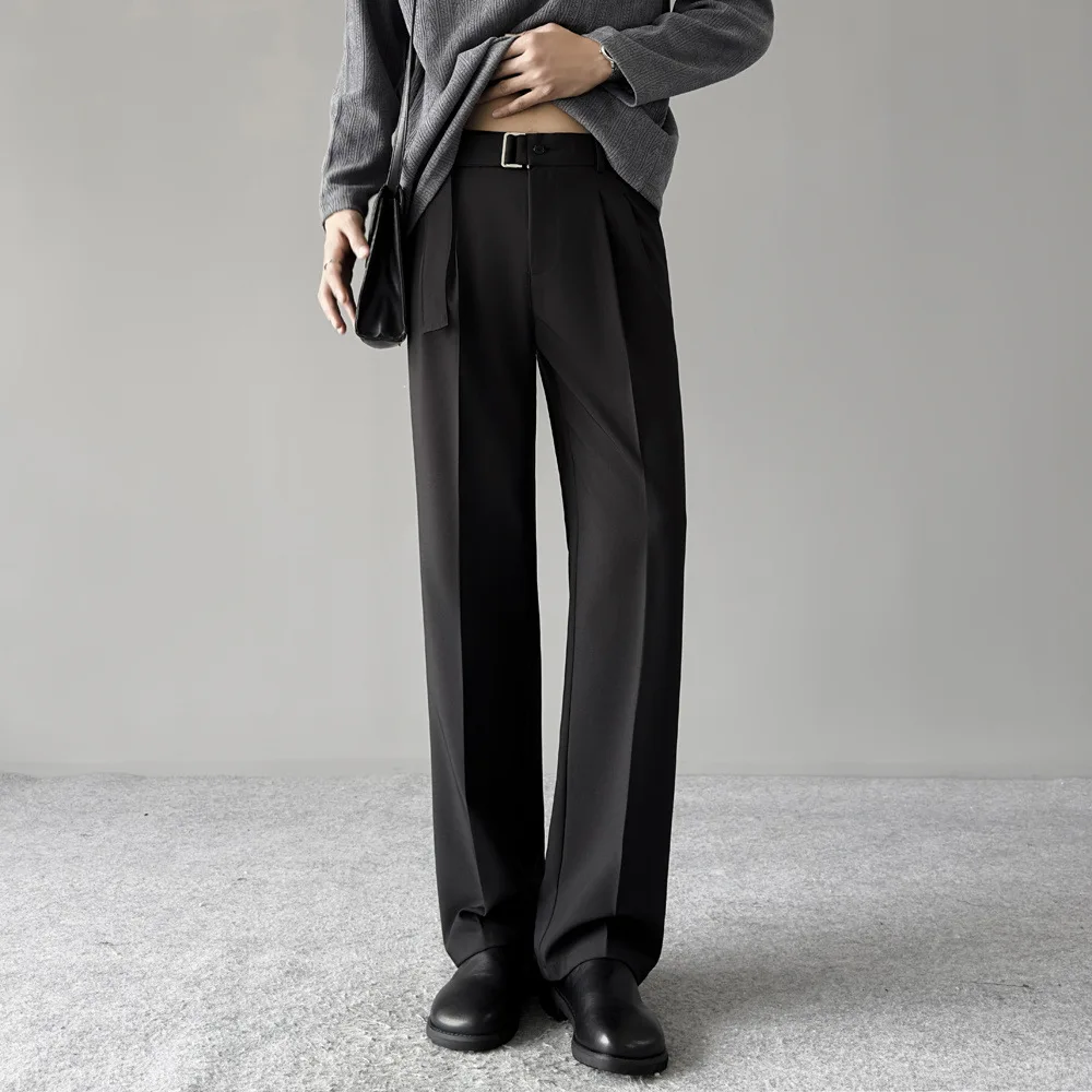 

Мужские брюки-чинос прямого кроя однотонные, свободные, повседневные, базовые, модные, на каждый день, весна-осень 2026