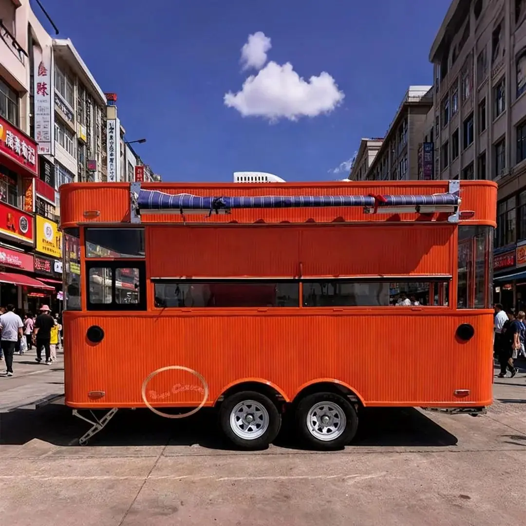 

Commercial Street Food Vending Trailer Portable Mobile Snack Selling Food Storage Heavy-Duty Hauling