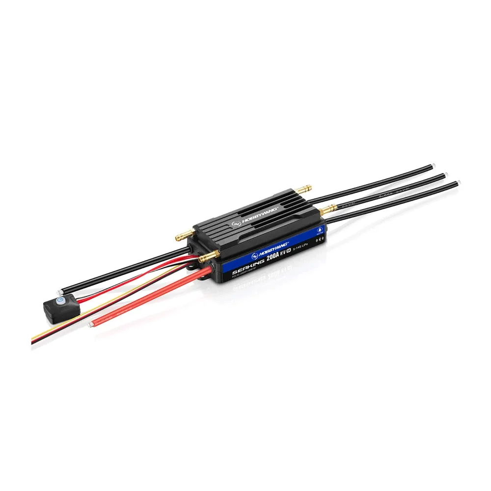 Hobbywing Seaking 300A/200A V4 Wasserdichter bürstenloser Regler 14S Hochspannungs-/Hochleistungs-Dual-Programmiermethode für RC-Schiffsboote