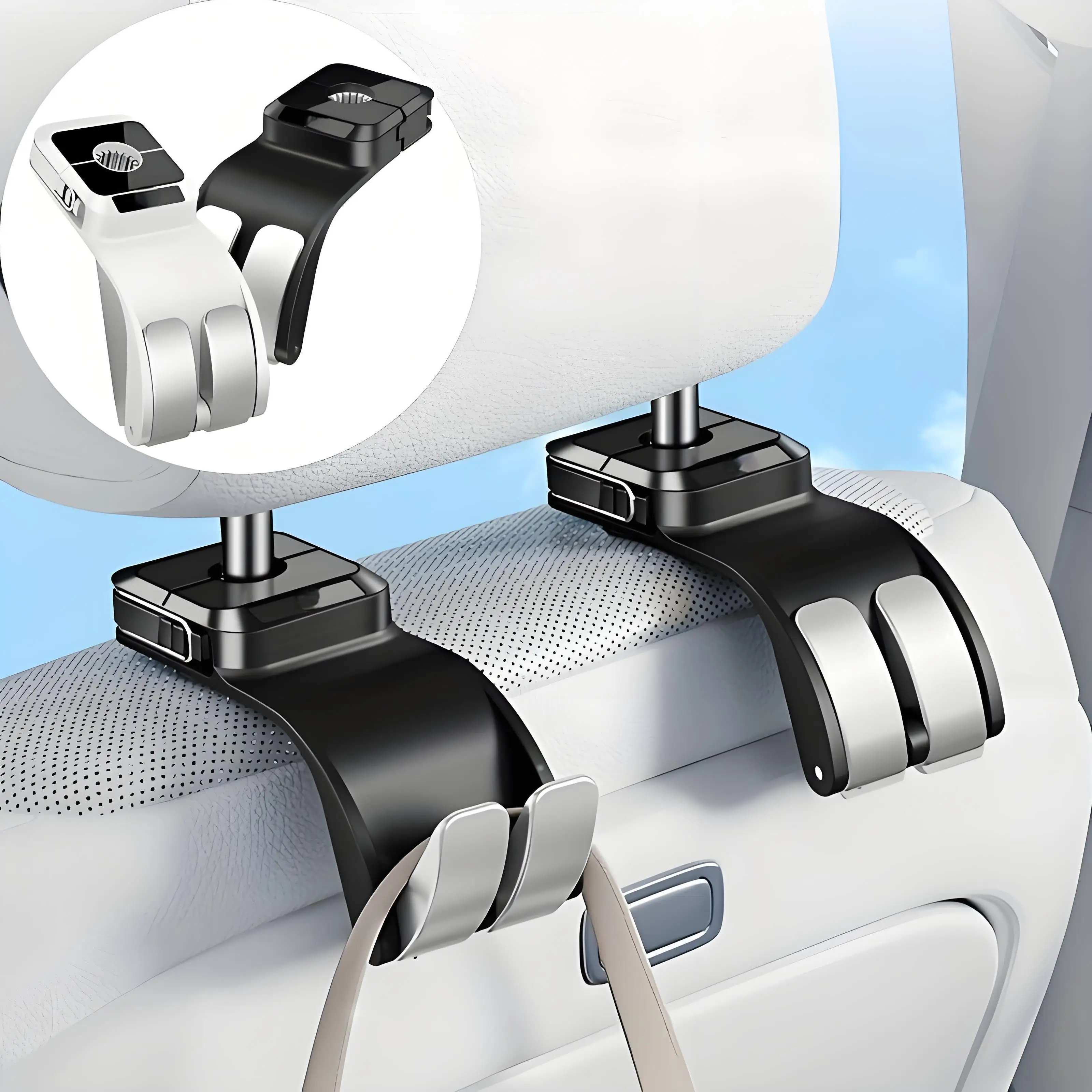 

Складной крючок на заднее сиденье автомобиля, многофункциональный подголовник заднего сиденья, подвесной крючок, держатель для зонта, крючок для хранения спинки автомобильного сиденья