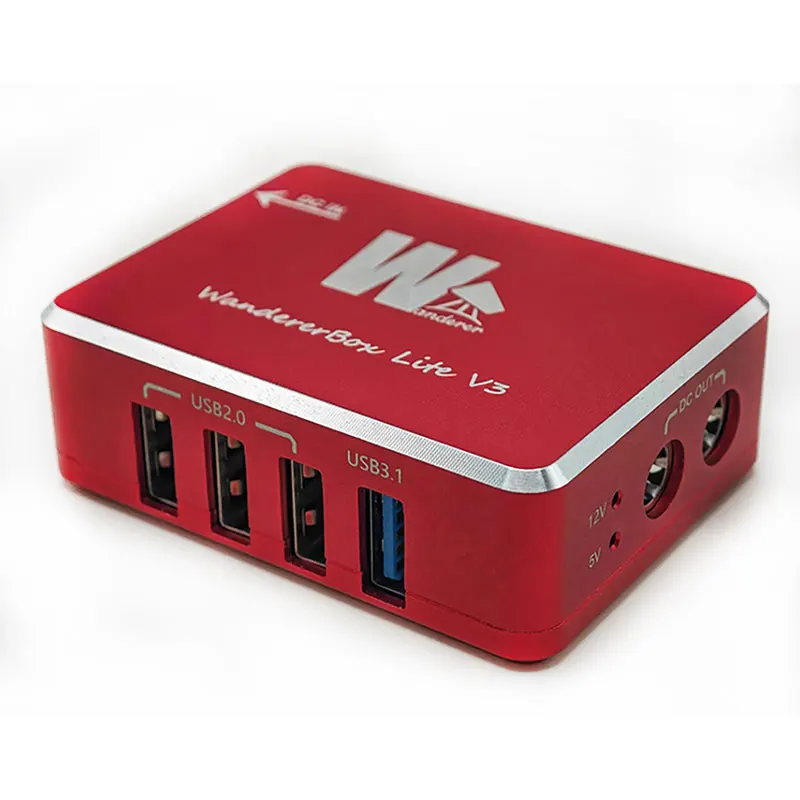 WandererBox Lite V3 Micro DC+USB Hub WBX3-Lite - Compact Travel Router for On-The-Go Connectivity