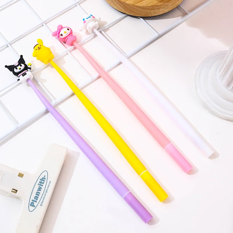 Creative Family Wobble Neutral Pens High Appearance Level Soft Glue Signature Pens Cartoon Gift Pens Wholesale Student Supplies