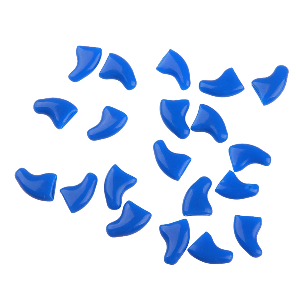 

100Pcs Pet Safe Use Polished Texture Scratch Protection Cat Nail Protectors Size L Assorted Colors Claw Caps