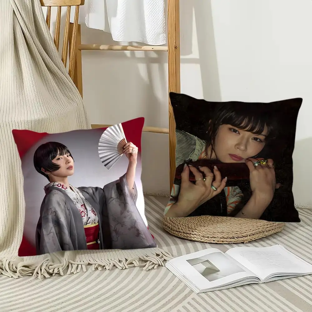Singer Unique S-Sheena R-Ringo Cushion Cover Pillow Case Short Plush Square Throw Pillow Covers Pillowcase Sofa Home Decor Gift