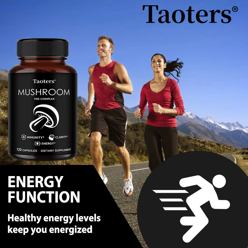 

10 Mushroom Complex - Enhance Brain Memory and Concentration, Keep The Mind Clear and Advanced Immune System Support