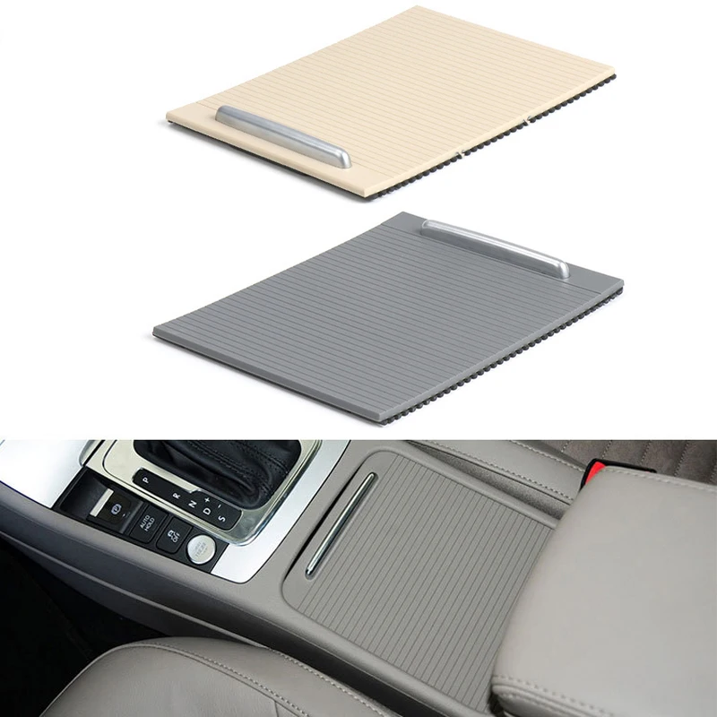 For Volkswagen VW Magotan CC Passat B6 B7 Car Center Console Sliding Shutters Cup Holder Roller Blind Cover 3CD857503 Auto Beige