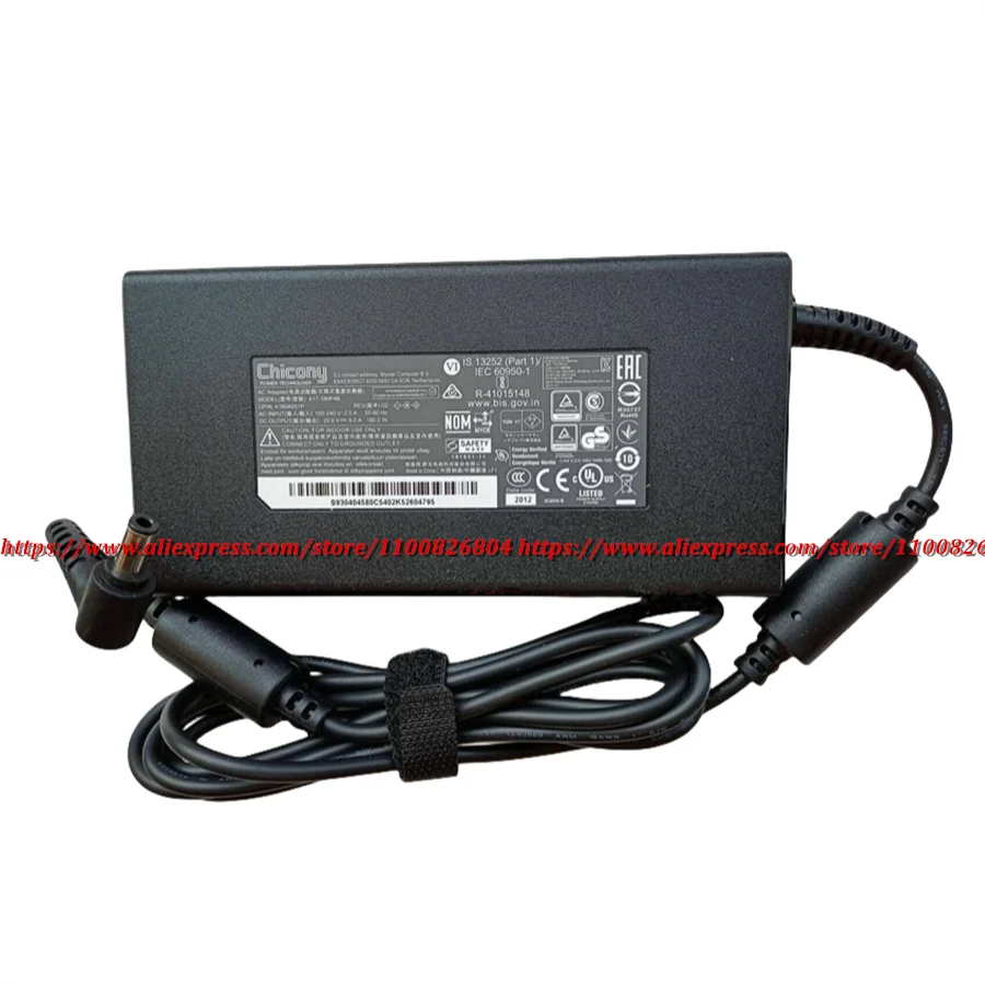Caricatore adattatore CA Chicony 20V 9A 180W originale al 100% per alimentatore per laptop Sager NP7800P NP7880P-S A17-180P4B ​ A180A068P