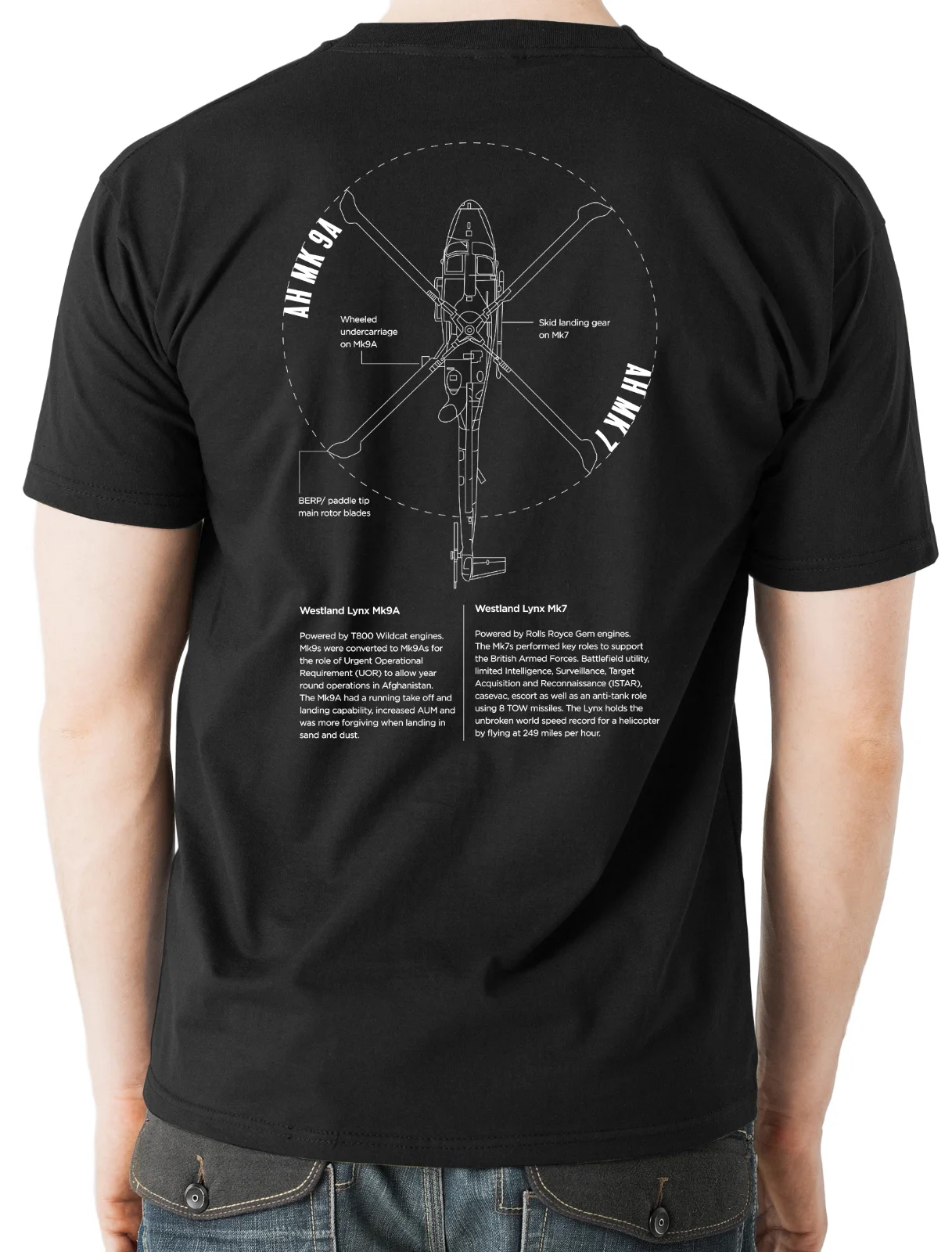 British Westland Lynx Multi-purpose Military Helicopter T-Shirt 100% Cotton O-Neck Short Sleeve Casual Mens T-shirt Size S-3XL