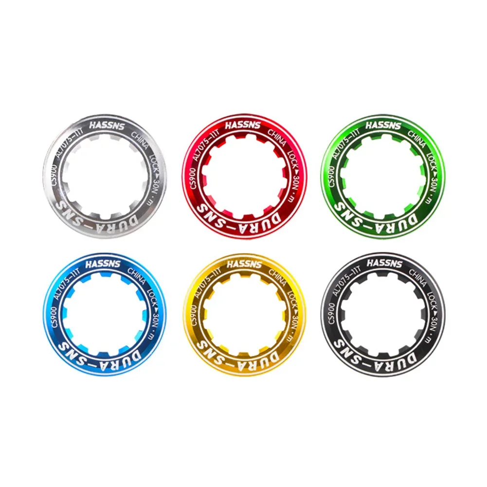 Bike Bicycle Freewheel Lock Cover Aluminum Alloy MTB Road Bike Cover Locking Ring Fixing For 8/9/10/11 Speed Cassettes Bolt Part