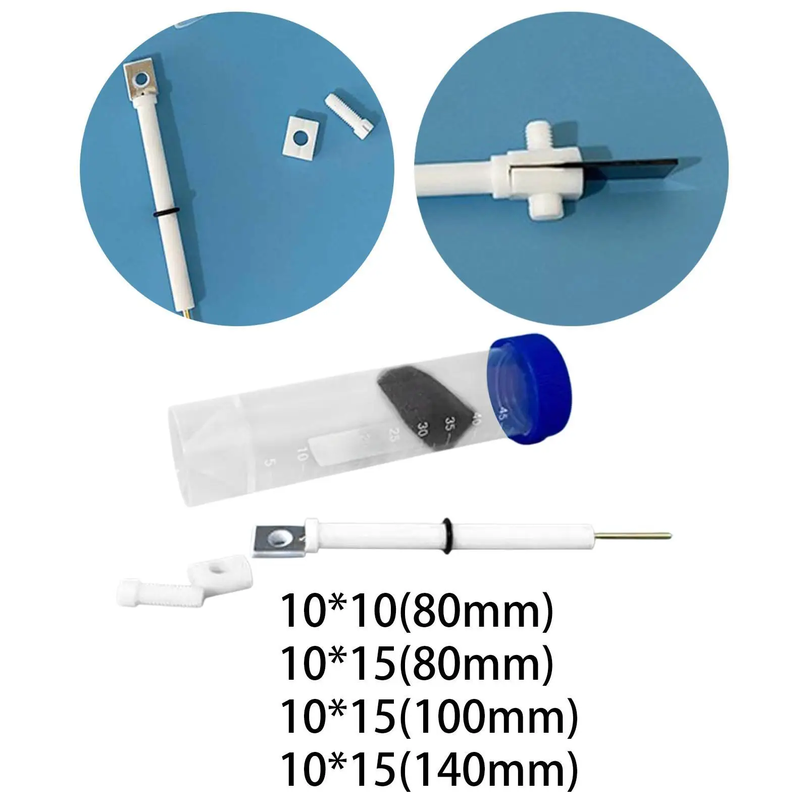 Platinum Electrode Holder 0.1-3mm Auxiliary Clip for Electrochemical Systems