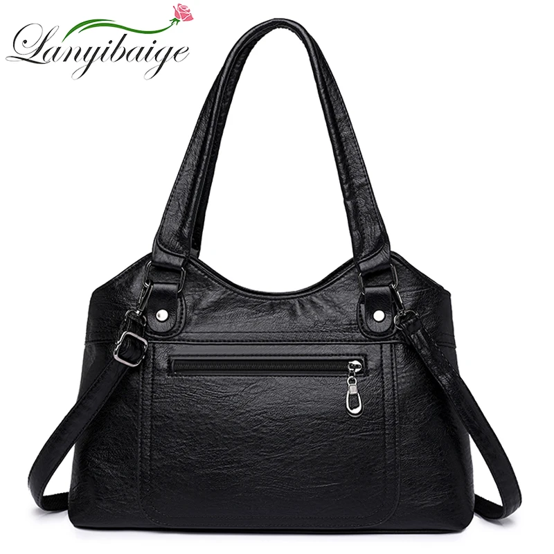 Luxury Casual Tote Women Bag High Quality Leather Ladies Hand Bags For Women 2024 New Shoulder Bag Big Crossbody Bags Sac A Main