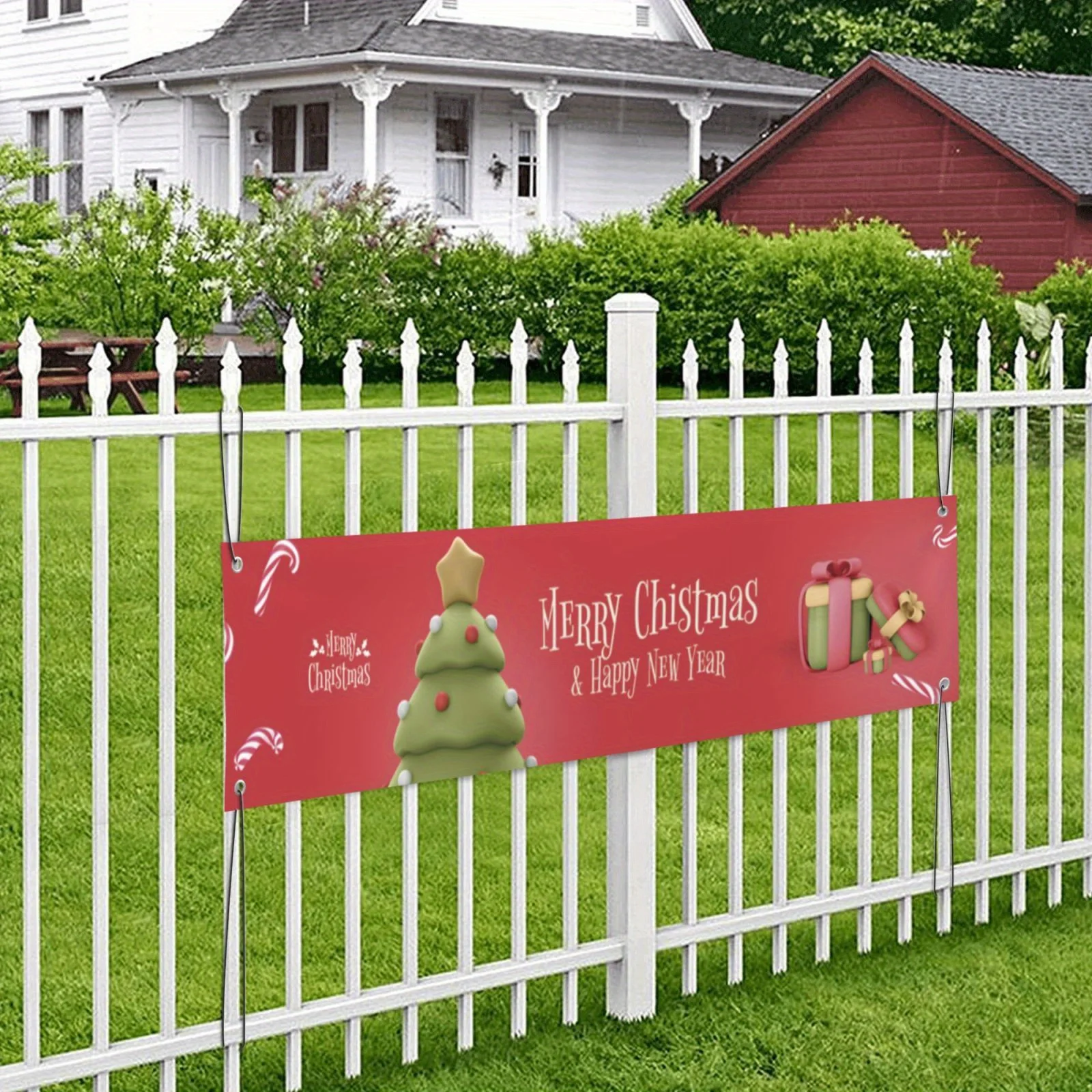 

Custom Holiday Flag Hanging Ornaments Banner 60x180cm Christmas Halloween Banner Logo Image Text Holiday Event Party Banner