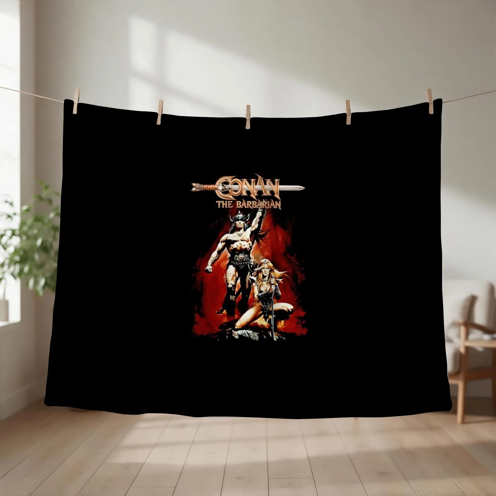 Conan the Barbarian Throw Blanket couch cozy soft plush fuzzy picnic outdoor blanket