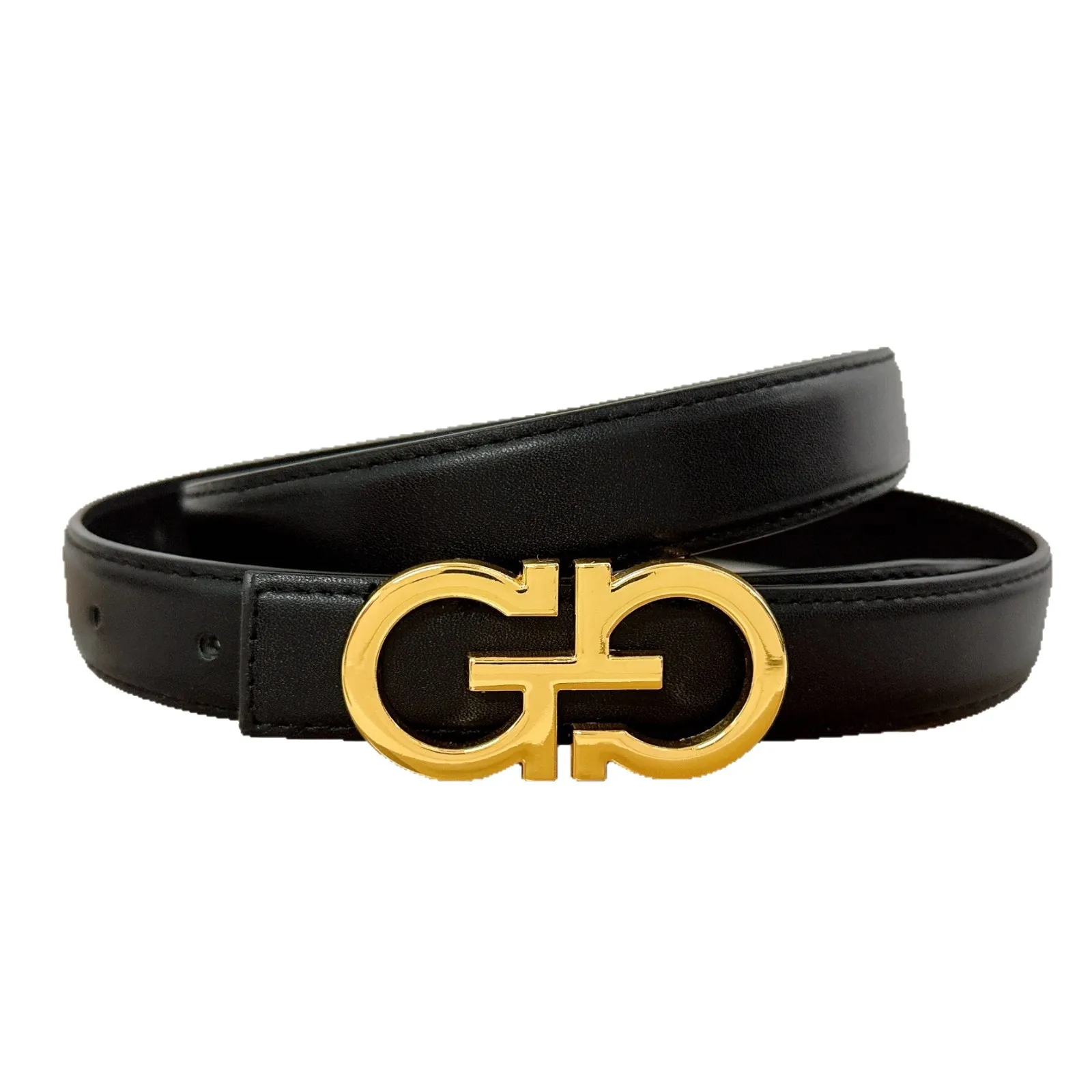 حزام جلدي للنساء، حزام بدلة مزخرف جديد متعدد الاستخدامات، أحزمة جينز عصرية سوداء للنساء