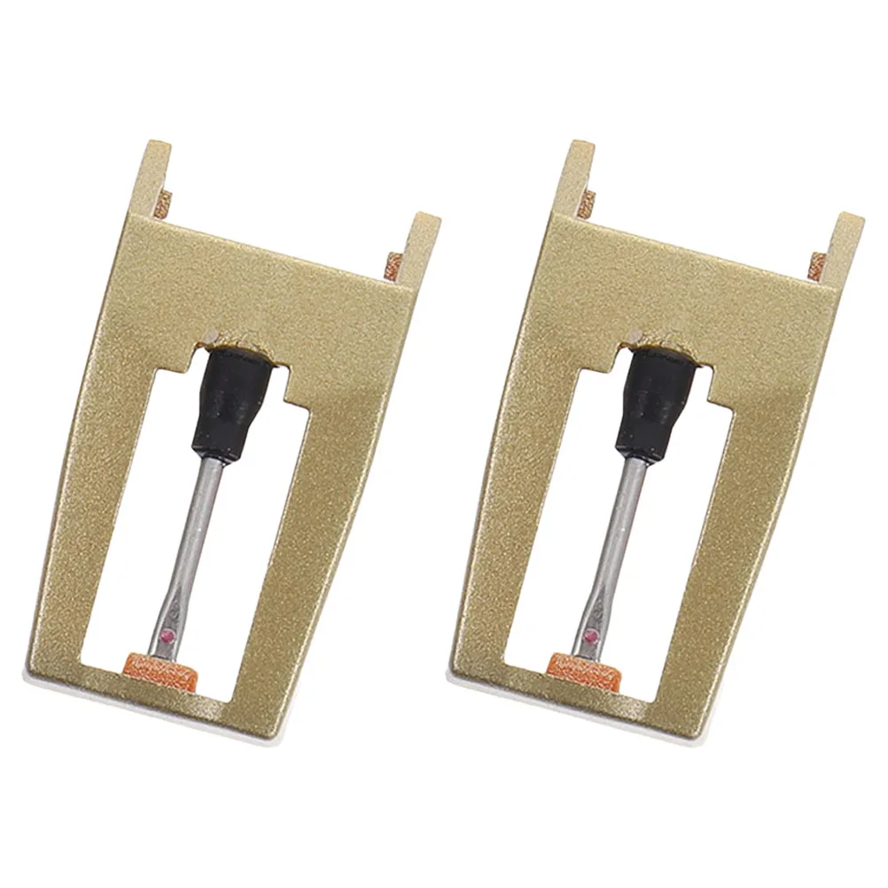 2 Pcs Stylus Cartridge Record Player Needles Phonograph Universal for Turntable Replacement