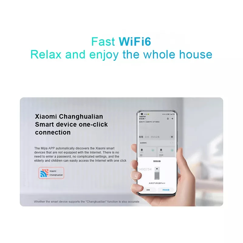 Imagem -04 - Xiaomi Roteador Ax3000 Malha Wifi6 2.4g & 5ghz Gigabit Completo 5g Wifi Repetidor Antenas Extensor Rede Malha Roteadores Casa Inteligente