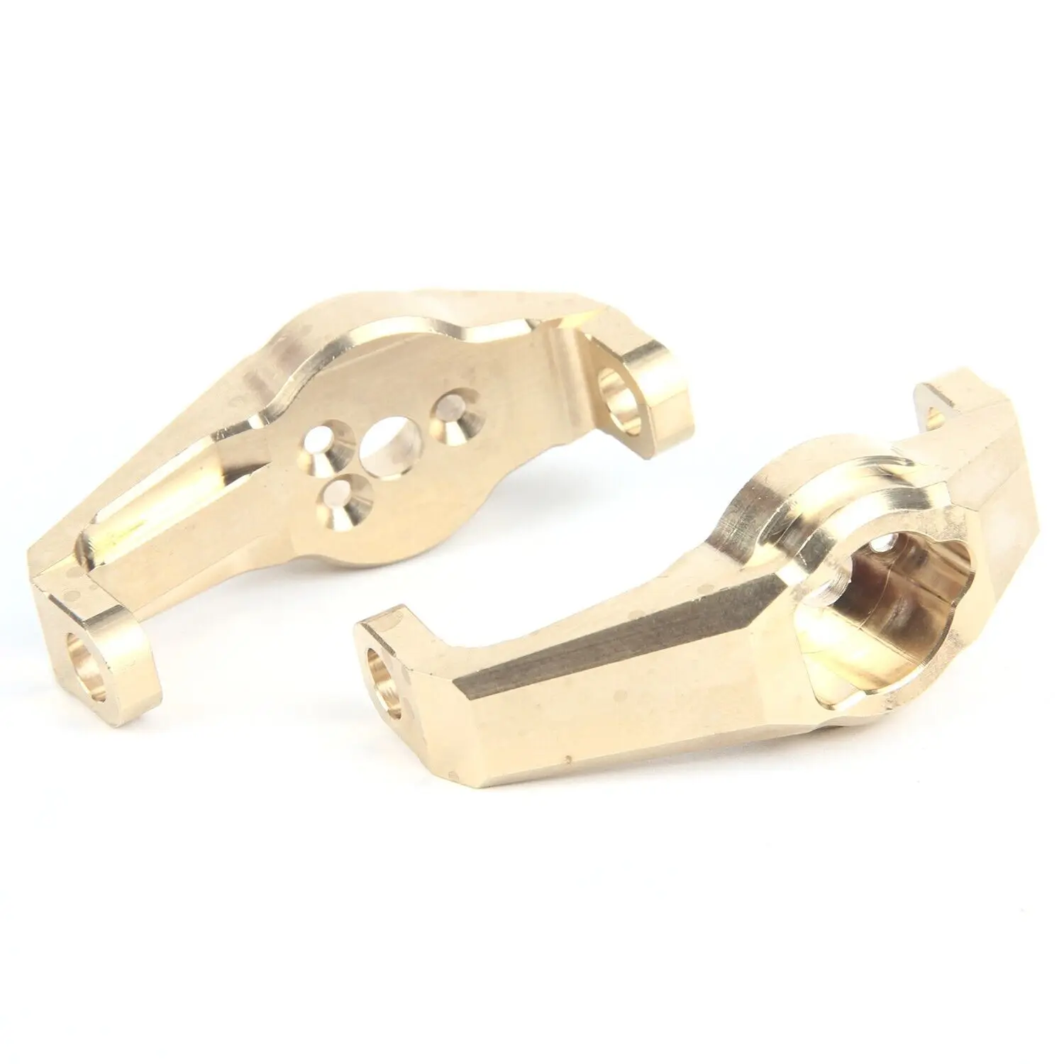 LCX Racing 1/10 RC Crawler Brass Front Axle C Hubs Caster Blocks Portal Drive for Traxxas TRX4 TRX6 Upgrades Parts Accessories