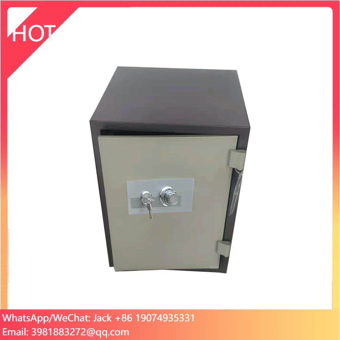 One Hour Commercial Safe Box Fireproof Lock Office Home Fireproof Safe Box Key Lock