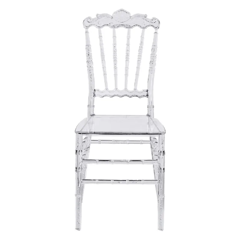 Acrylic transparent crystal chair Hotel banquet hall Wedding auditorium Outdoor activities Plastic bamboo chair