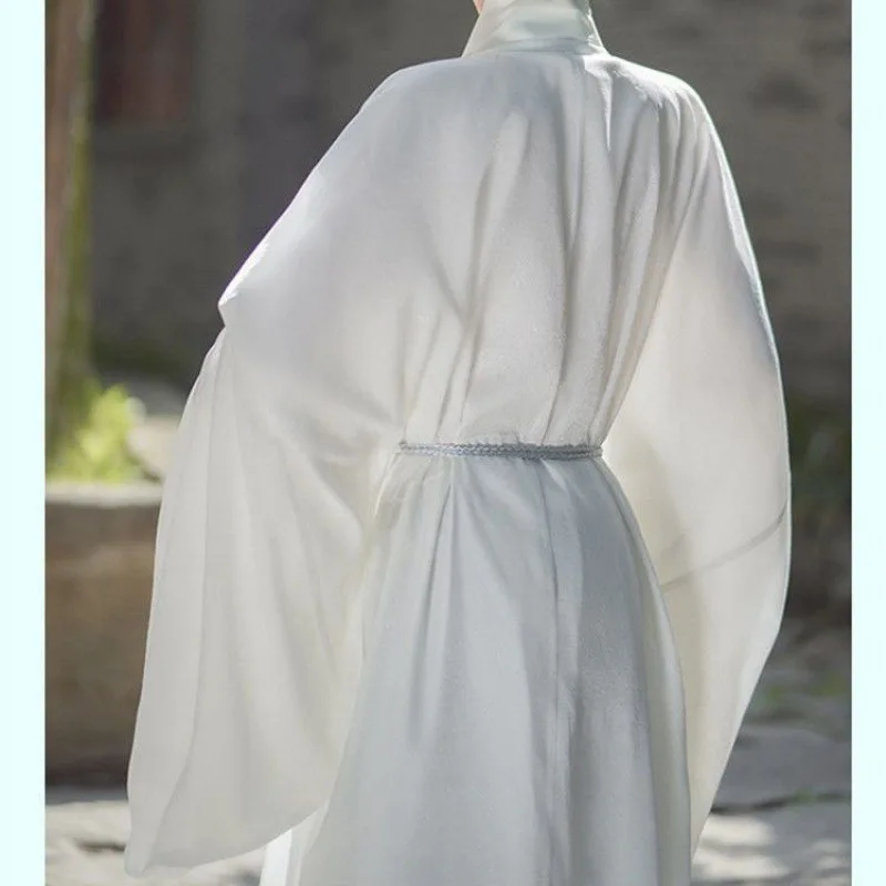 Hanfu Full Set Men Ming Dynasty Taoist Robe Men's Clothing Ancient Style Gentleman Student Costume Full Set Ancient Costume