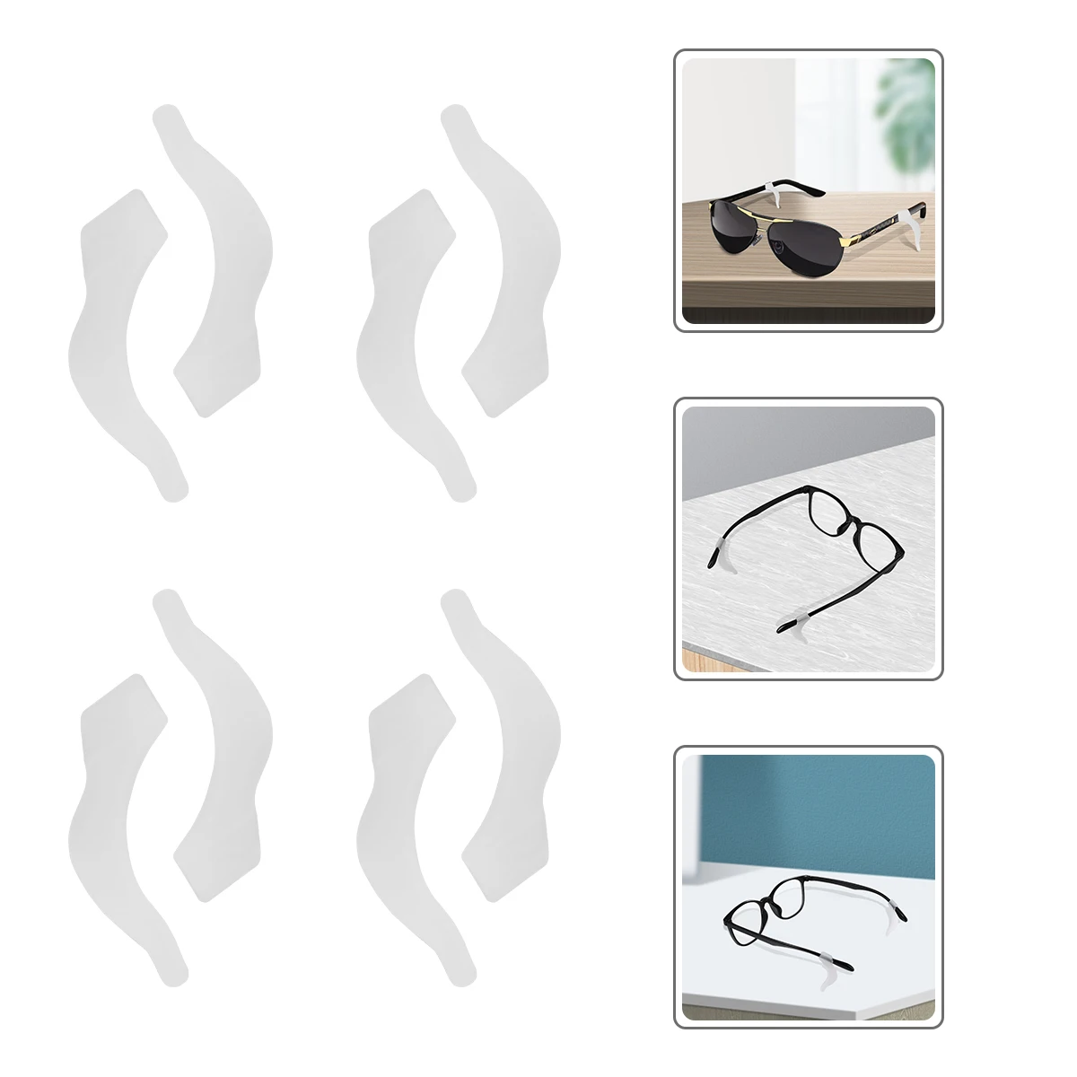 

Glasses Anti-Slip Cover Silicone Non-Slip Ear Hook Kit Comfortable Sport Running Outdoor Eyewear Accessory Labor