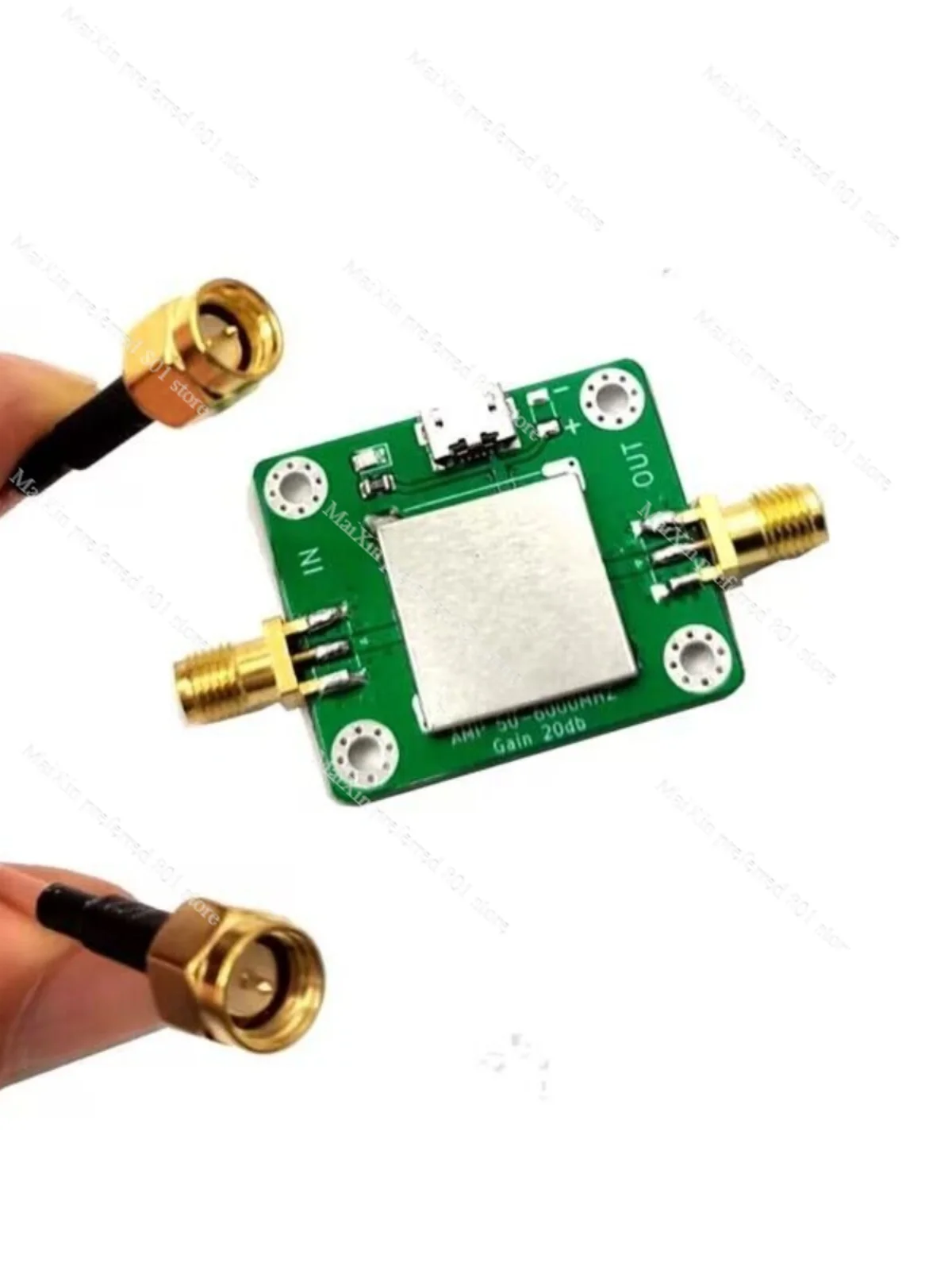 50M-6GHz low noise RF amplifier gain 20dB with USB power supply port