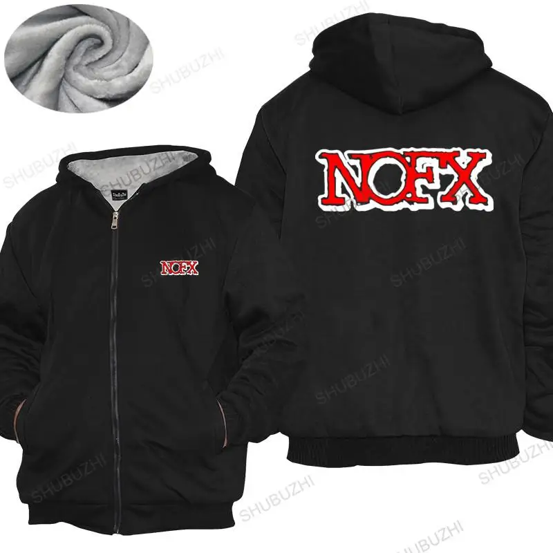 NOFX Rock Band Men's thick hoody Size S - 3XL Hip Hop men cotton fashion warm coat male winter hoodie euro size