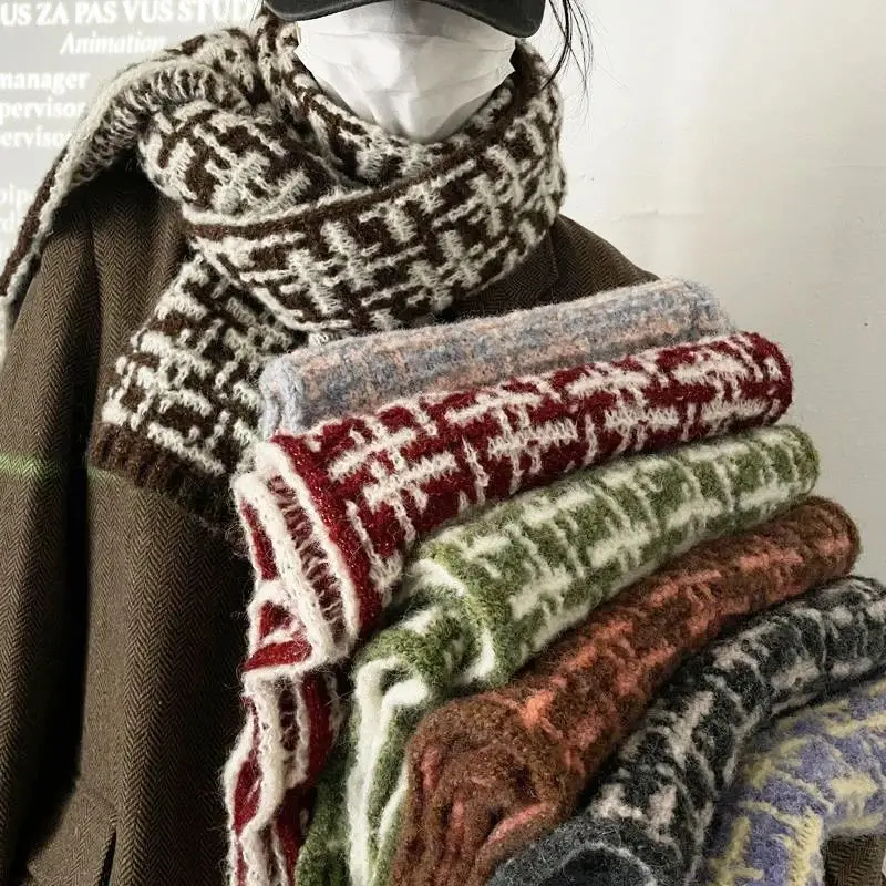 women's-knitted-wool-cashmere-plaid-scarf-winter-warm-shawl-fashionable-accessory-for-cold-weather