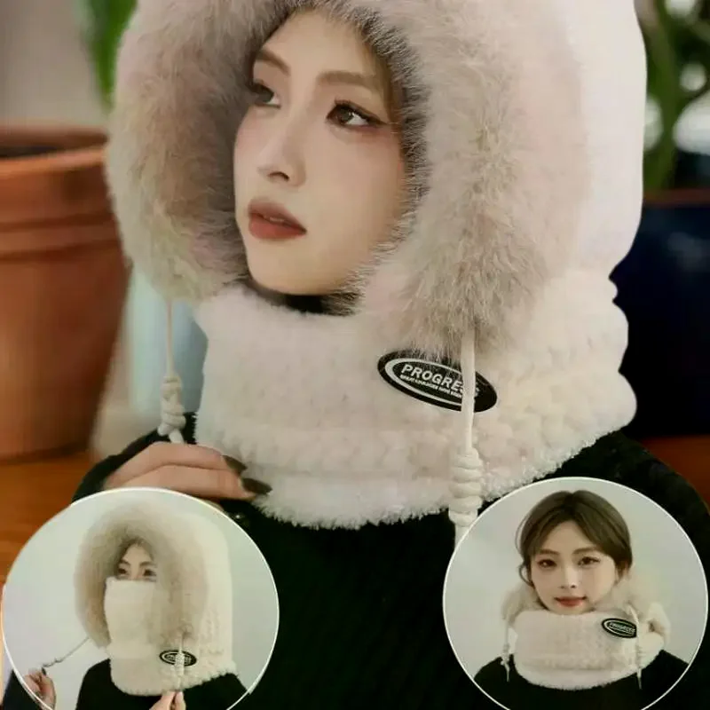 بسيطة بلون الدراجات يندبروف قبعة سميكة الرقبة أدفأ الأذن حماية قبعة الدفء يندبروف الشتاء قبعة وشاح مجموعة #3