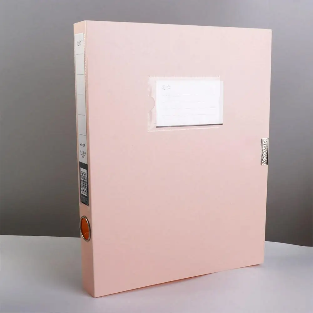 

Multifunctional A4 File Organizer Box Morandi Color Dustproof File Paper Organizer PP Plastic Thickened Document Case