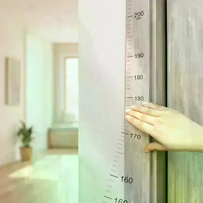 Kids Height Wall Sticker Child Growth Tracker Adhesive Decal Measuring Ruler Chart Bedroom Decor