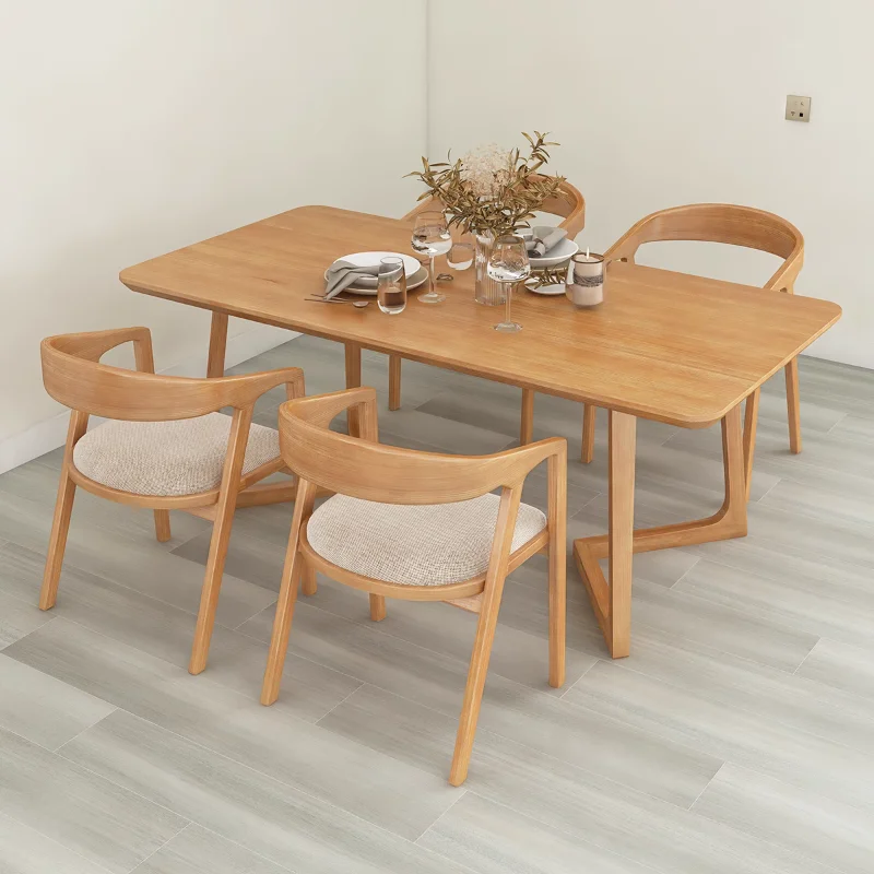 Juego De comedor De mesa larga, Muebles modernos, Cocina casera, islas De pesebre, mesas para restaurantes, Muebles De Cocina sólidos, habitación moderna De madera