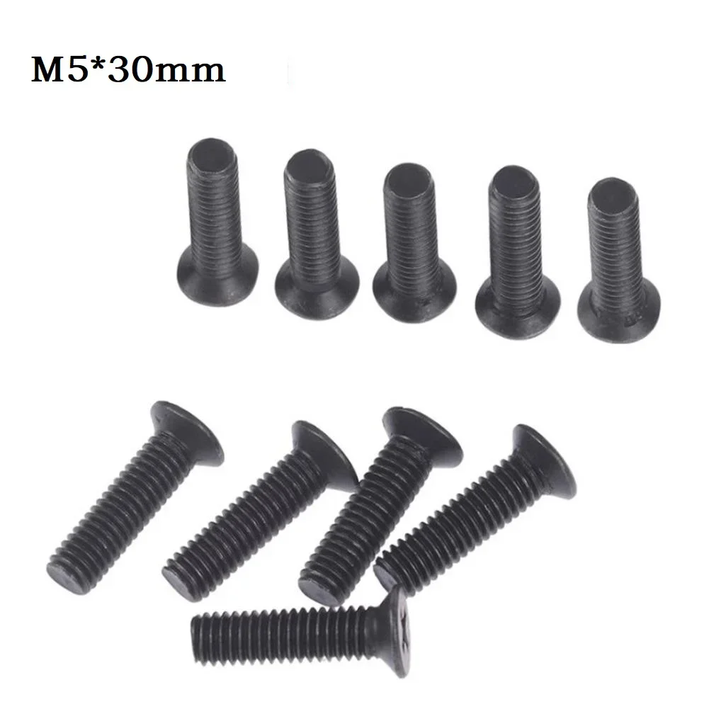 10Pcs Fixing Screws M5 30mm Left Hand Thread For 1/2inch 3/8inch UNF Drill Chuck Shank Adapter Bits Power Tools Accessories