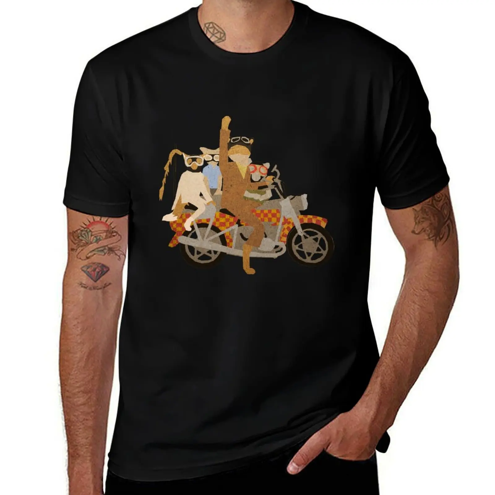 Fantastic Mr Motorcycle T-Shirt Construction Work Tee Shirt T-Shirt