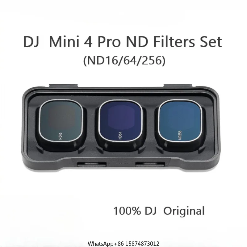 For DJ1 Mini4 Pro ND Filters Set (ND16/64/256) Original for Mini4 Pro Dr one, for in Harsh Lighting Conditions and Long Exposure