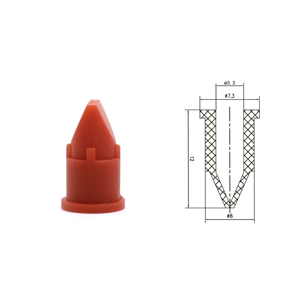 10PCS Red Silicone One-Way Air Valve Non-Reversible Breathable Valve