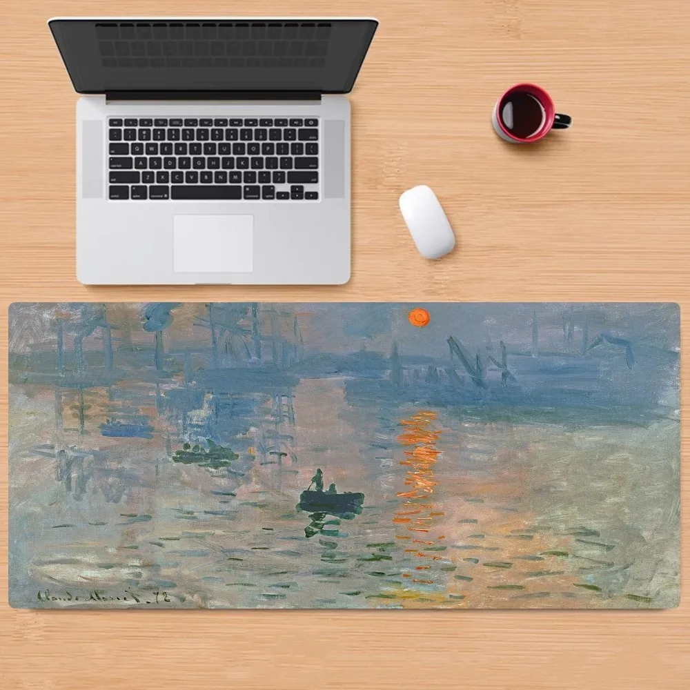 Claude Monet Art  Mousepad Mousepad Non-slip Lockedge Office Student Gaming Thickened Large Writing Pad Cushion