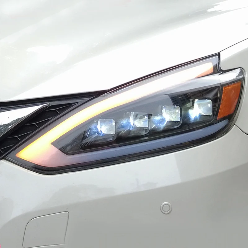لنيسان 16-22 سيلفي LED مجموعة مصابيح أمامية متوافقة تعديل النهار تشغيل ضوء تدفق ضوء التوجيه جديد 6000K 24 فولت