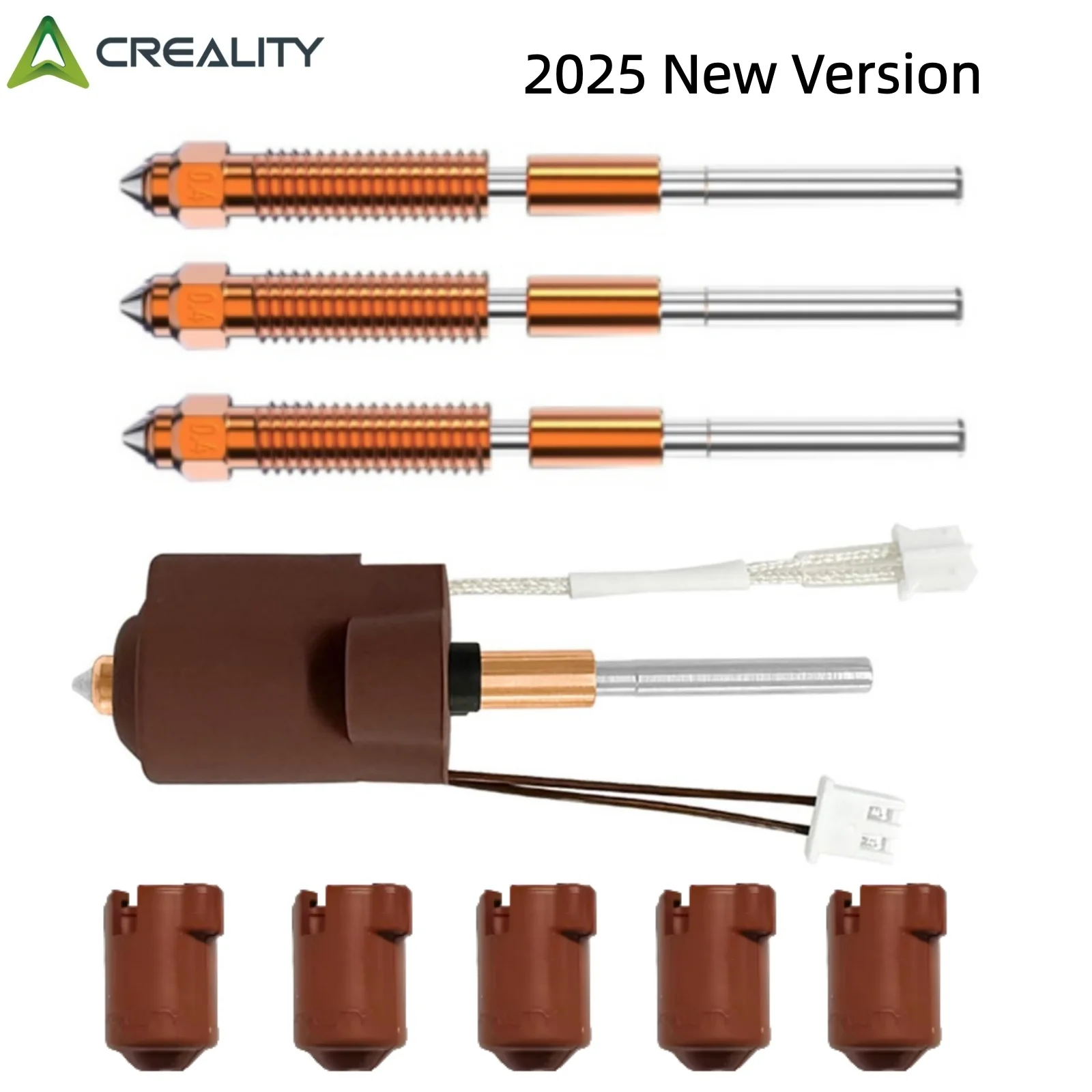 Creality New Version K1C k1 Max Hotend Ceramic Heating Block Kit 3D Printer Parts Quick-Swap Nozzle Heat Break Resistance Hotend