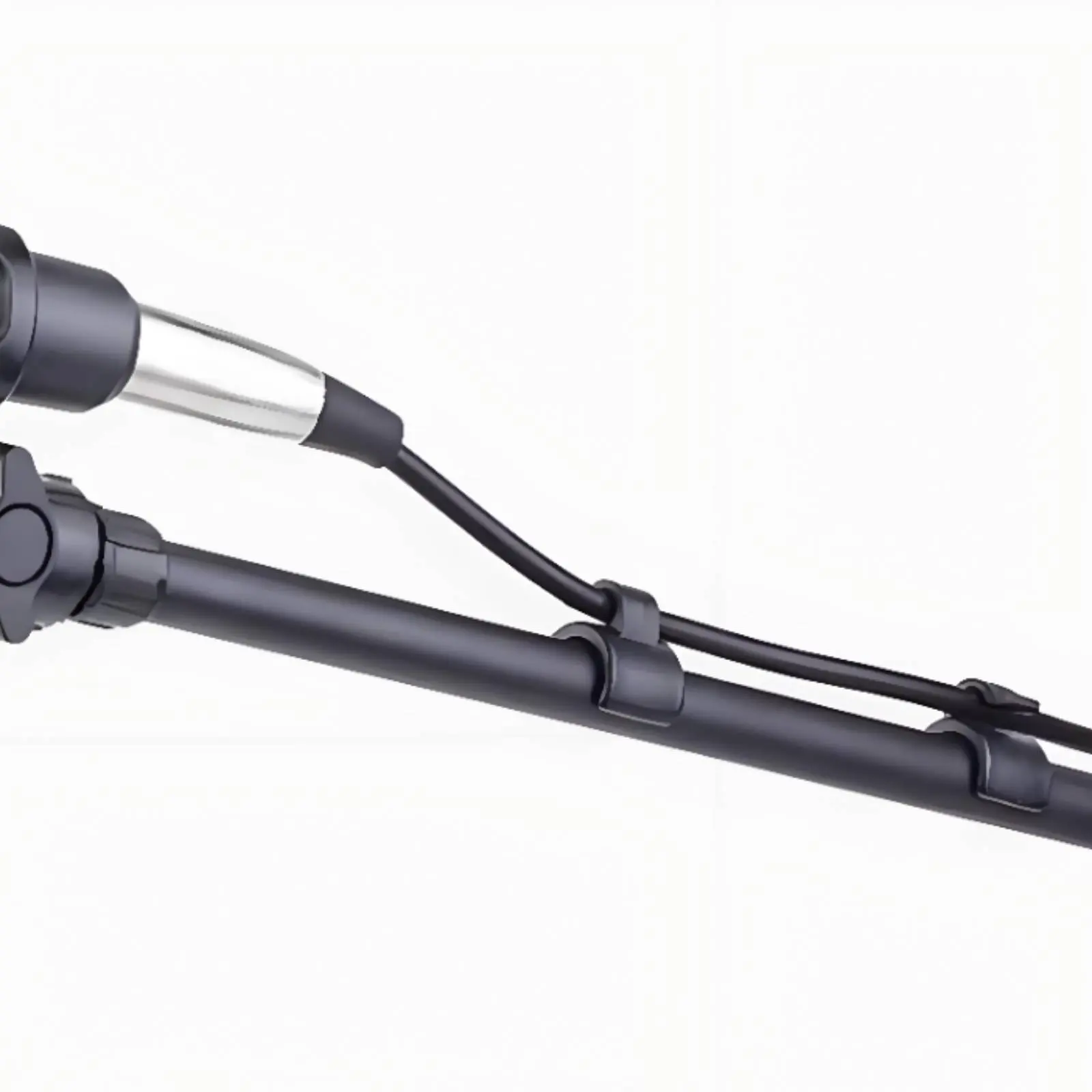 2 Audio Stand Cord Holder Sleek Design Audio Wire Management Holder Mic Stand Cord Clamp Tidy Setup for Sound Production, Stage