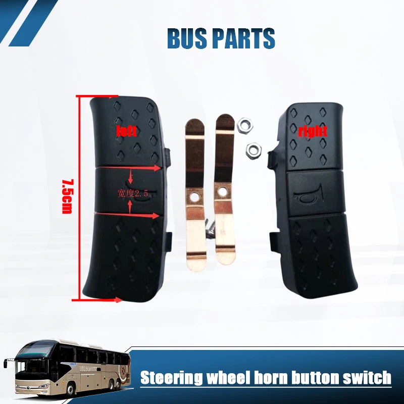 NUEVO Interruptor de Botón de Claxon para Volante HNROCK para Autobuses King Long, Yutong, Zhongtong, Ankai, Accesorios para Autobús