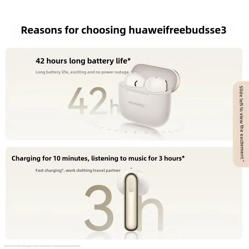 Original HUAWEI Freebuds SE 3,headphone,42h of music playback,Fast Charging,BT 5.4 Connection,compatible with iOS and Andr