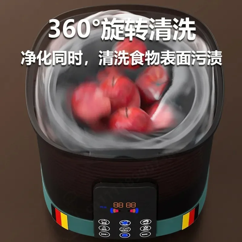 Fruit and Vegetable Washing Machine Rotary Household Purifier Automatic Food Cleaner for Fruit Meat Model