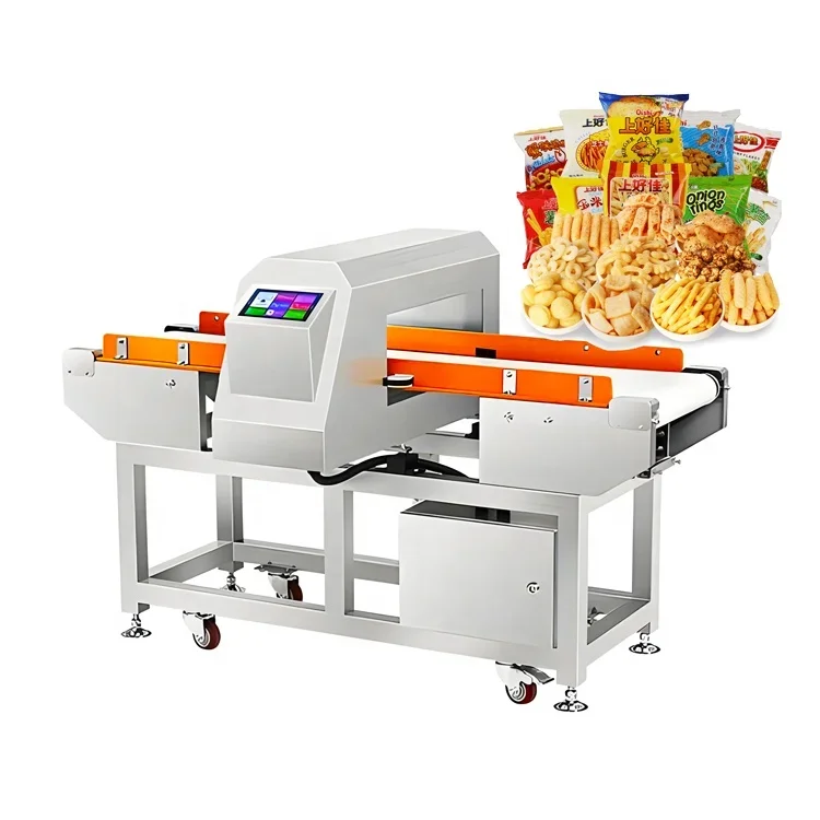 Advanced Production Line Conveyor Food Metal Detector Machine With A Reject Rejector