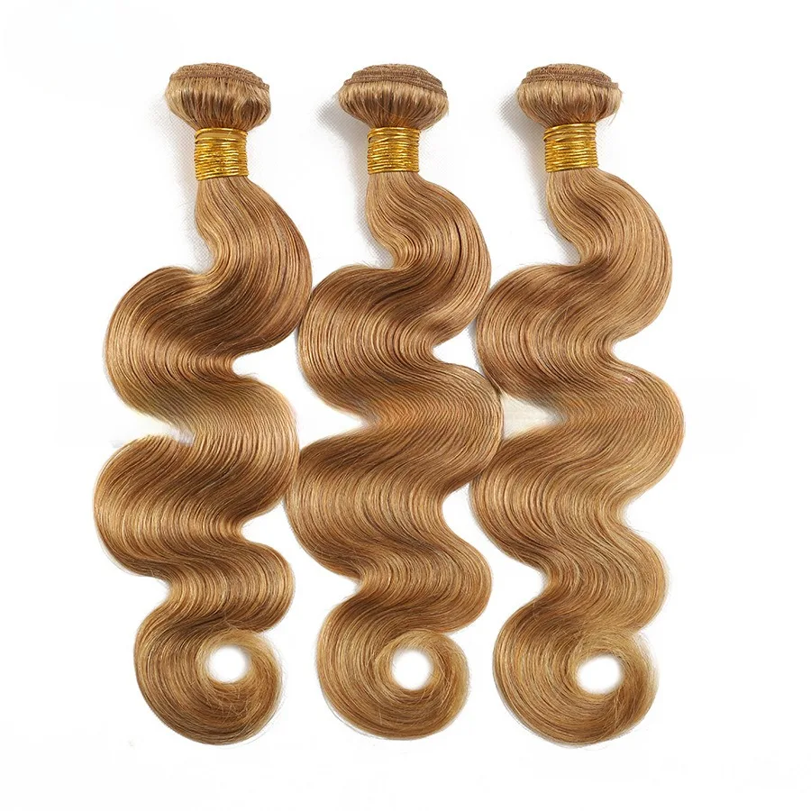 #27 Kleur Body Wave Menselijk Haar Bundels 100 G/stk Braziliaanse Maagdelijke Dubbele Inslag Hair Extensions Voor Volledig Hoofd Remy Haar