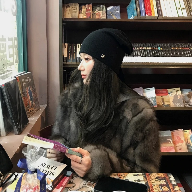 

YOLANFAIRY real whole Fox fur coat women winter short youthful v-neck commuting warmth lady darkgray natural fox fur jacket 2025