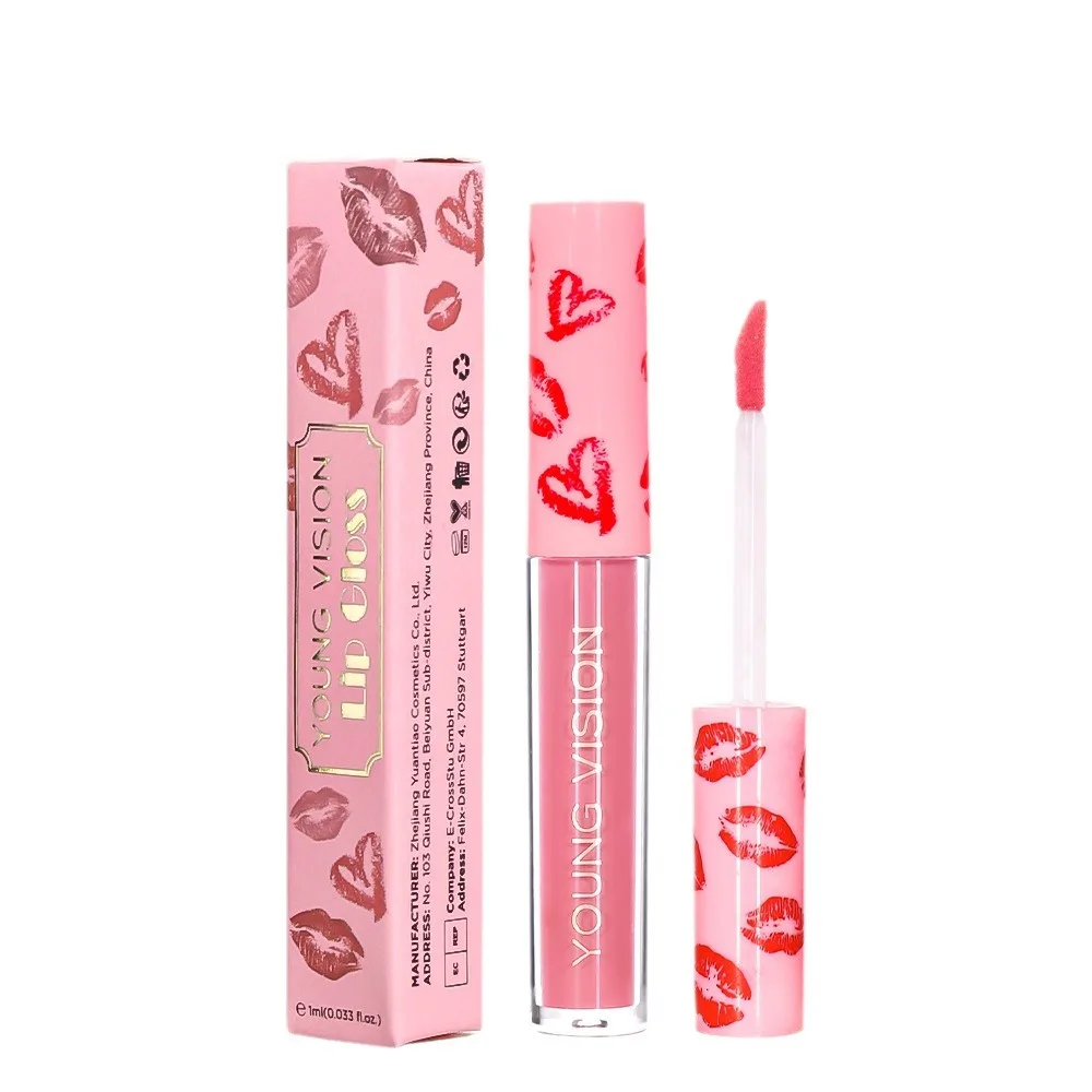 YOUNG VISION 12 color matte velvet lip gloss, non stick to cup, non fading lip gloss, liquid lipstick